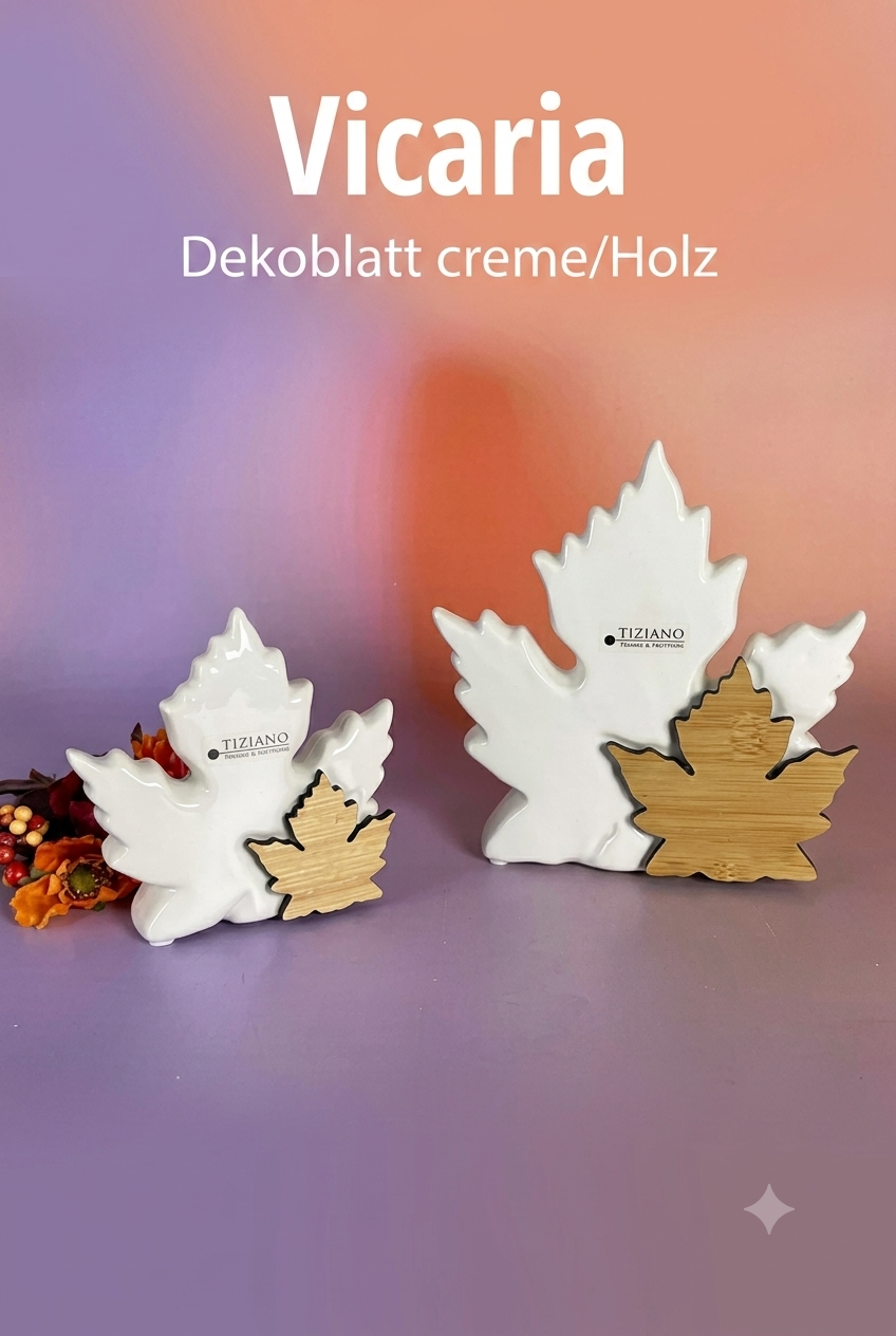 Tiziano Blatt Vicaria Holz creme