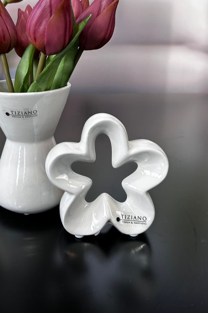 Tiziano Blume Alisa creme - weiß - Lillyano