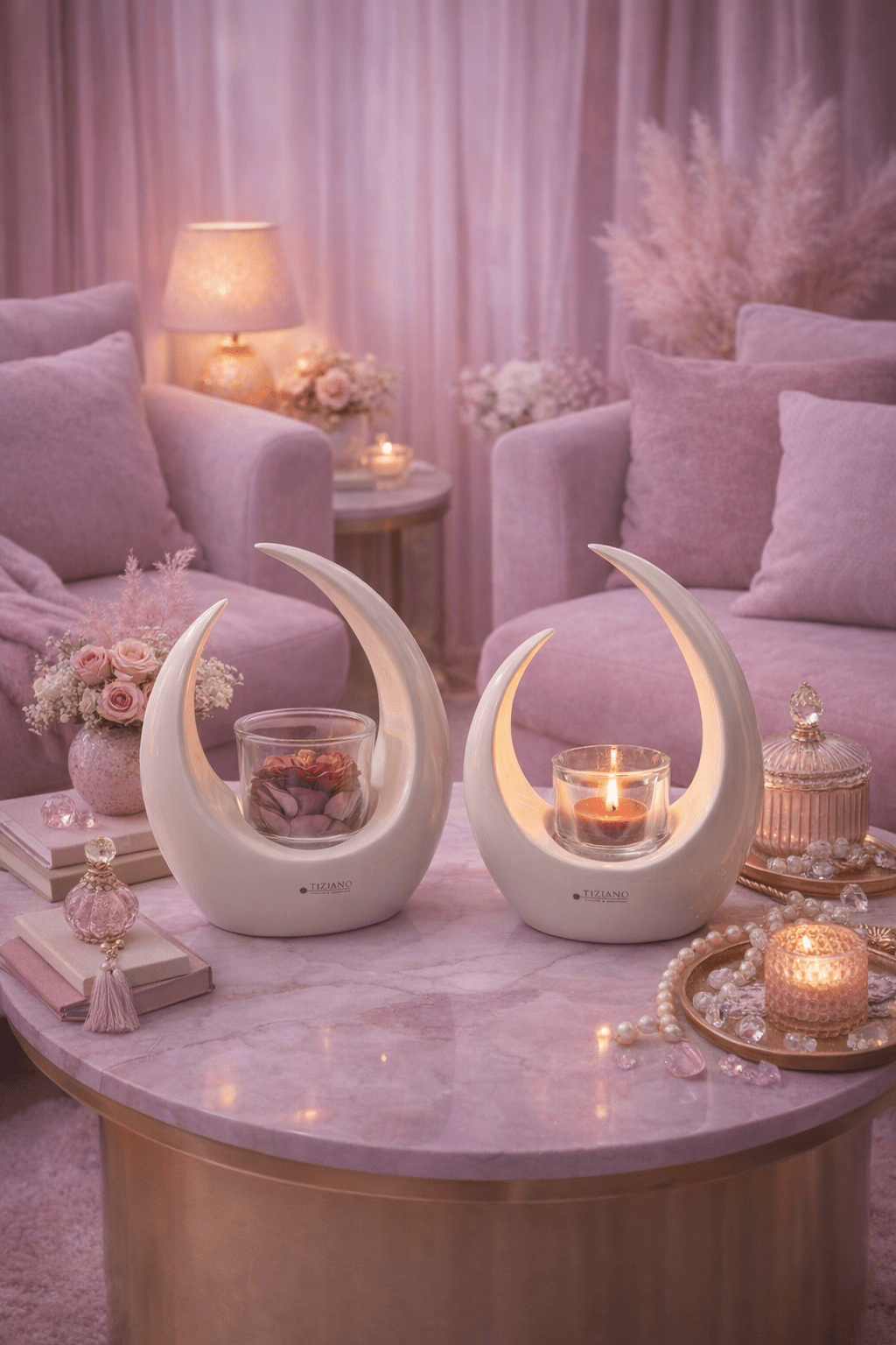 Tiziano Licht Cecita mit LED + Timer Klarglas - Lillyano