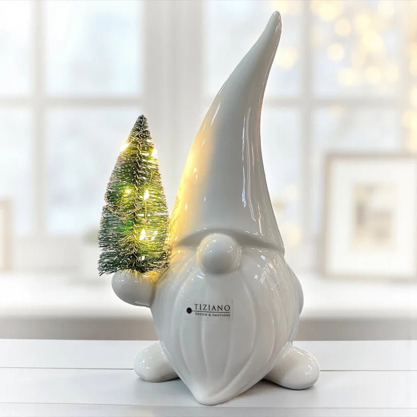 Tiziano Santa Stefano mit Baum LED creme - weiß + timer - Lillyano