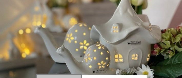 Tiziano Schnecke Teadora led + Timer creme - Lillyano