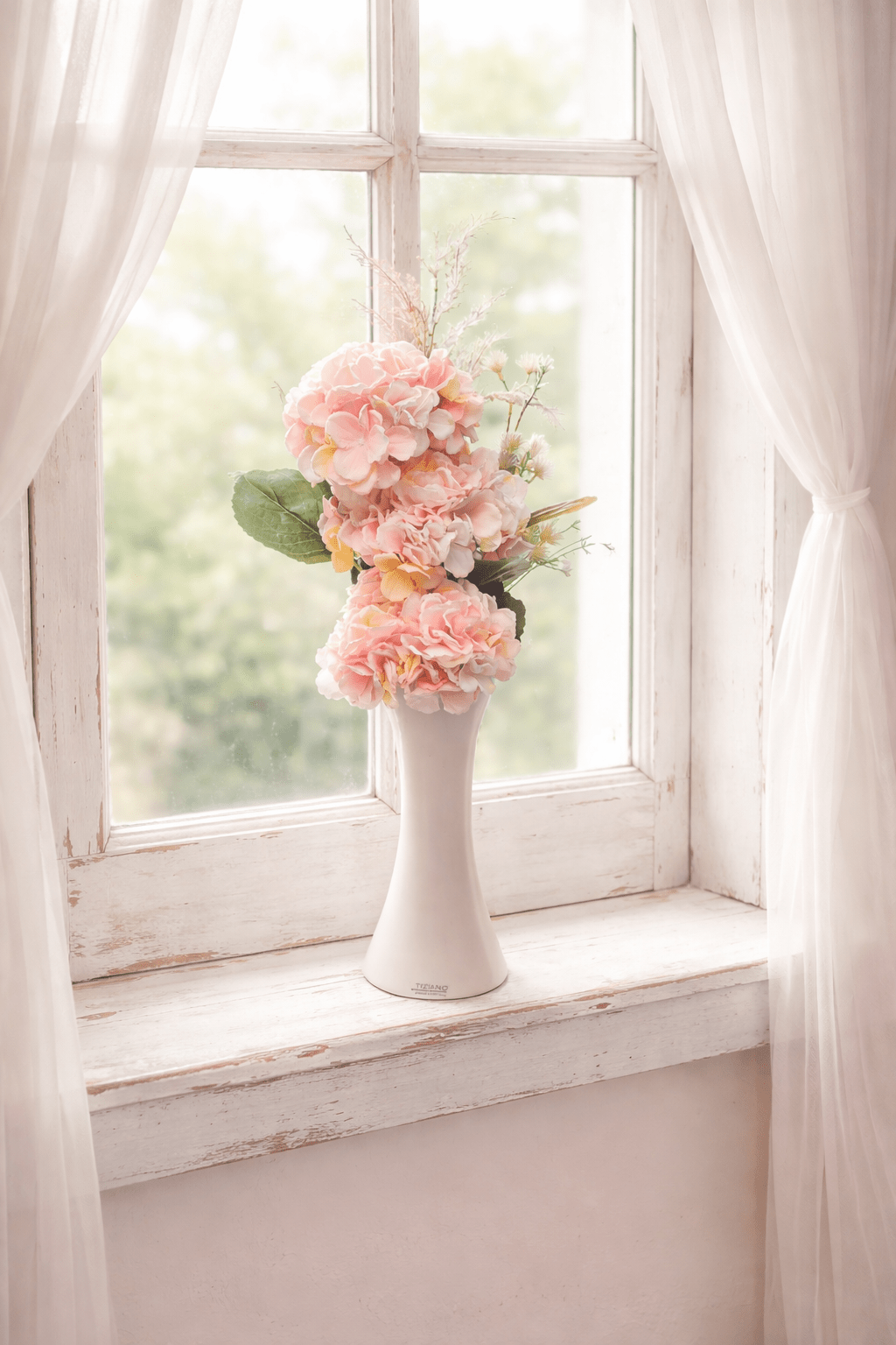 Tiziano Vase Perdosa mit Blumen fertig dekoriert - Lillyano