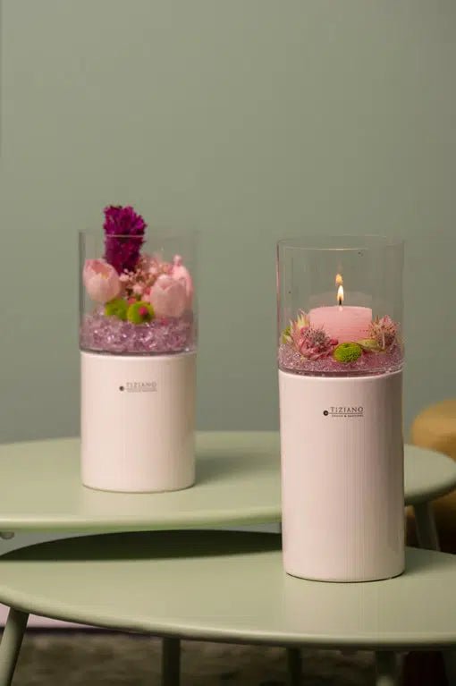 Tiziano Windlicht Laterna LED und Timer - Lillyano