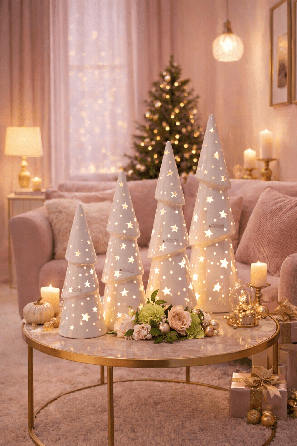 Tiziano XMAS Weihnachtsbaum Venta mit led und Timer weiss - Lillyano