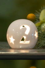 Laden Sie das Bild in den Galerie-Viewer, Tiziano Adventskugel Canzo LED creme – weiß
