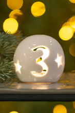 Laden Sie das Bild in den Galerie-Viewer, Tiziano Adventskugel Canzo LED creme – weiß