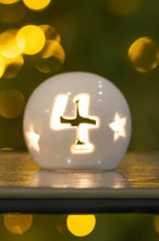 Laden Sie das Bild in den Galerie-Viewer, Tiziano Adventskugel Canzo LED creme – weiß