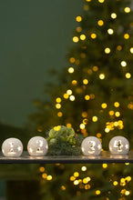 Laden Sie das Bild in den Galerie-Viewer, Tiziano Adventskugel Canzo LED creme – weiß