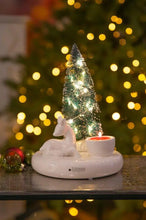 Laden Sie das Bild in den Galerie-Viewer, Tiziano Teelichthalter Stilvo Fendi mit Tanne LED