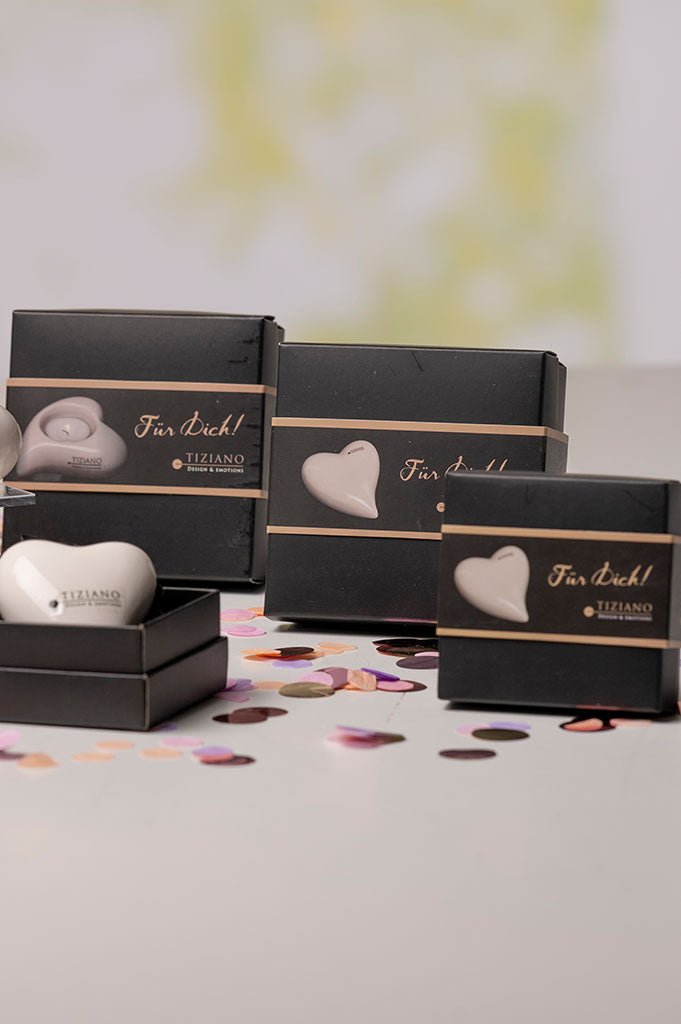 Tiziano Geschenkbox Herz Amore creme - Lillyano