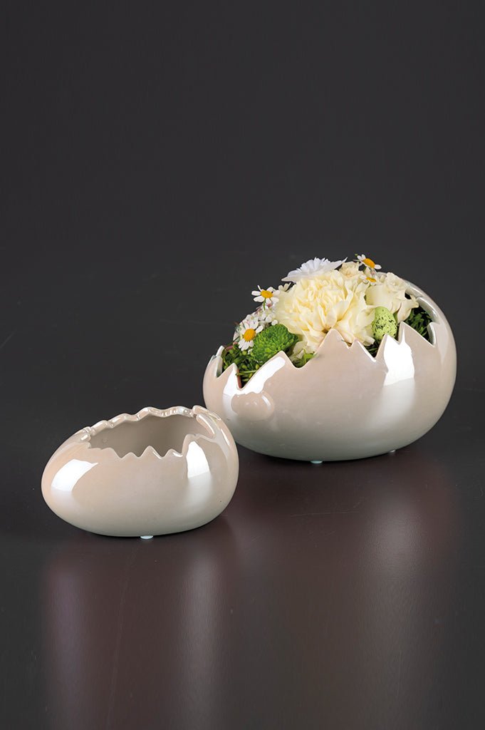 Tiziano Schale Ei Eierschale Arvio weiß - creme pearl - Lillyano