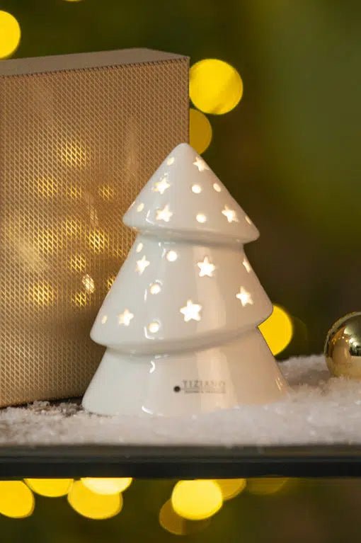Tiziano Weihnachtsbaum Venta mit led und Timer weiss - Lillyano