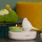 Laden Sie das Bild in den Galerie-Viewer, Tiziano Dekoobjekt Zena weiß-creme oval