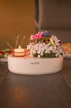 Laden Sie das Bild in den Galerie-Viewer, Tiziano Dekoobjekt Zena weiß-creme oval