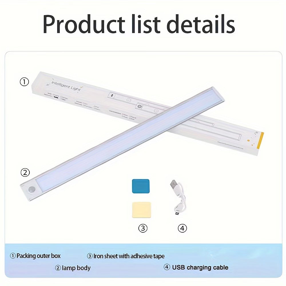 LED Unterbauleuchten, wiederaufladbare Bewegungsmelder-Lampe  40 cm