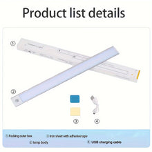 Laden Sie das Bild in den Galerie-Viewer, LED Unterbauleuchten, wiederaufladbare Bewegungsmelder-Lampe  40 cm
