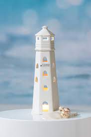Tiziano Leuchtturm Comino LED+Timer weiß-creme