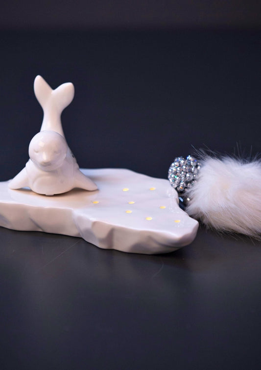 Eisschole Midas LED 24cm creme - weiß+ Timer 2. Wahl - Lillyano