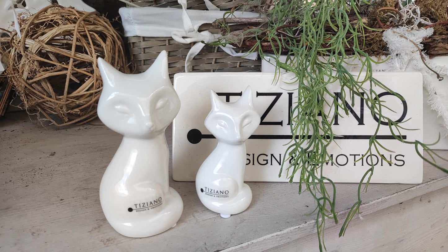 Fuchs Valo sitzend creme – weiß - Lillyano
