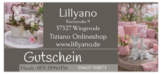 Gutschein Geschenke Ostern - Lillyano