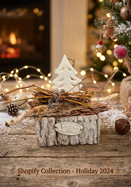 Adventsgesteck mit Holzkiste