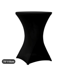 Laden Sie das Bild in den Galerie-Viewer, Elegante runde Tischhusse schwarz
