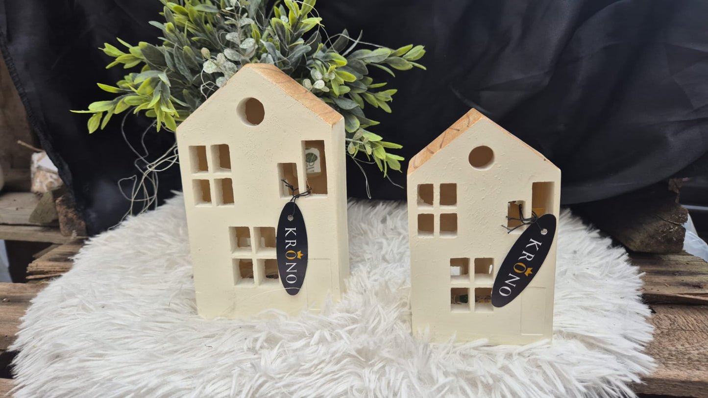 Krono Haus Bilbury LED creme - Holz Timer - Lillyano