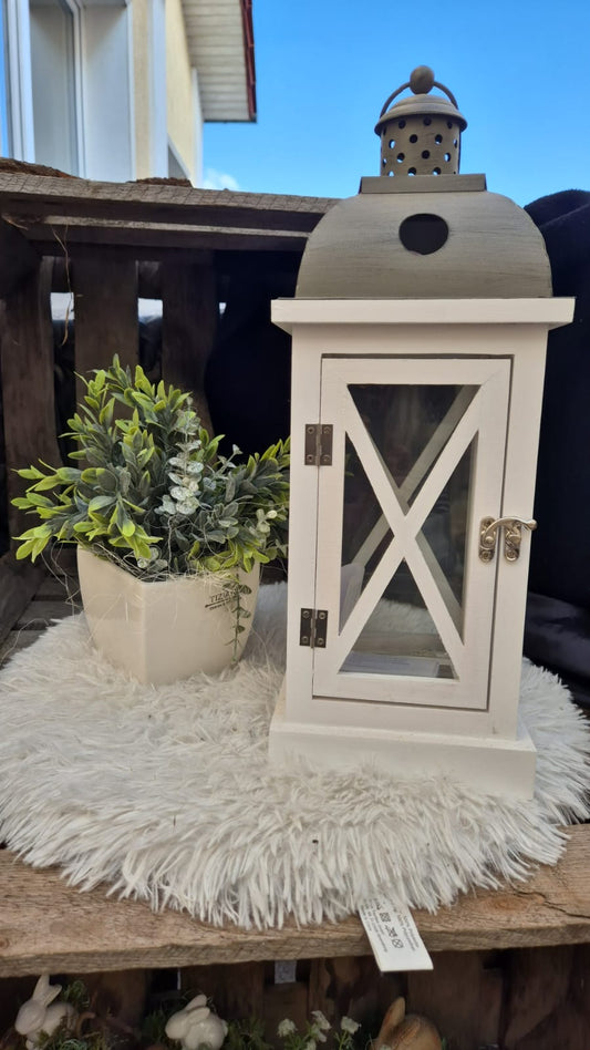 Laterne Holz Vintage - Lillyano