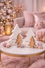 Laden Sie das Bild in den Galerie-Viewer, Tiziano Baum Sannio mit Holz creme-weiß
