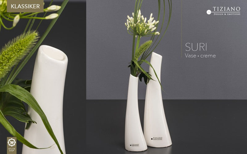 Tiziano Solifleurvase Suri creme