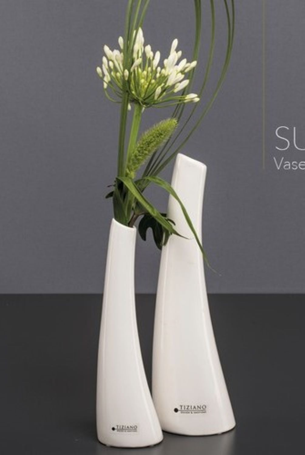 Tiziano Solifleurvase Suri creme