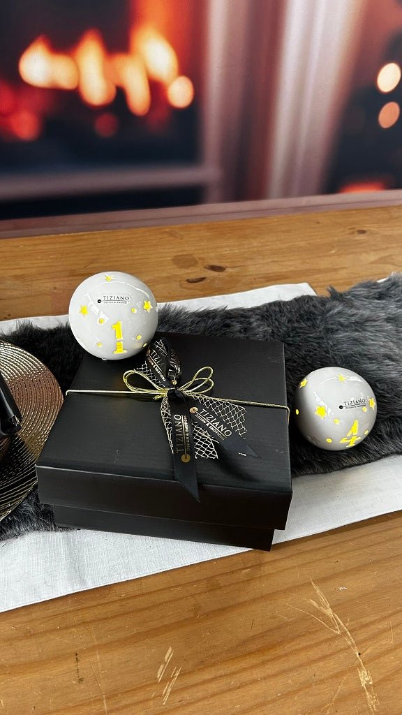Tiziano Adventskugel Canzo LED creme – weiß - Lillyano