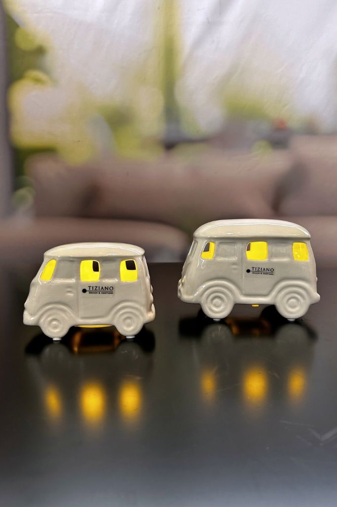 Tiziano Bus Caso LED creme - weiß led und timer - Lillyano