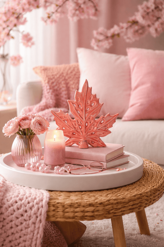 Tiziano Deko Blatt Vicaria gl.pink - Lillyano