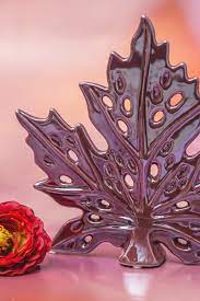 Tiziano Deko Blatt Vicaria red plum - Lillyano