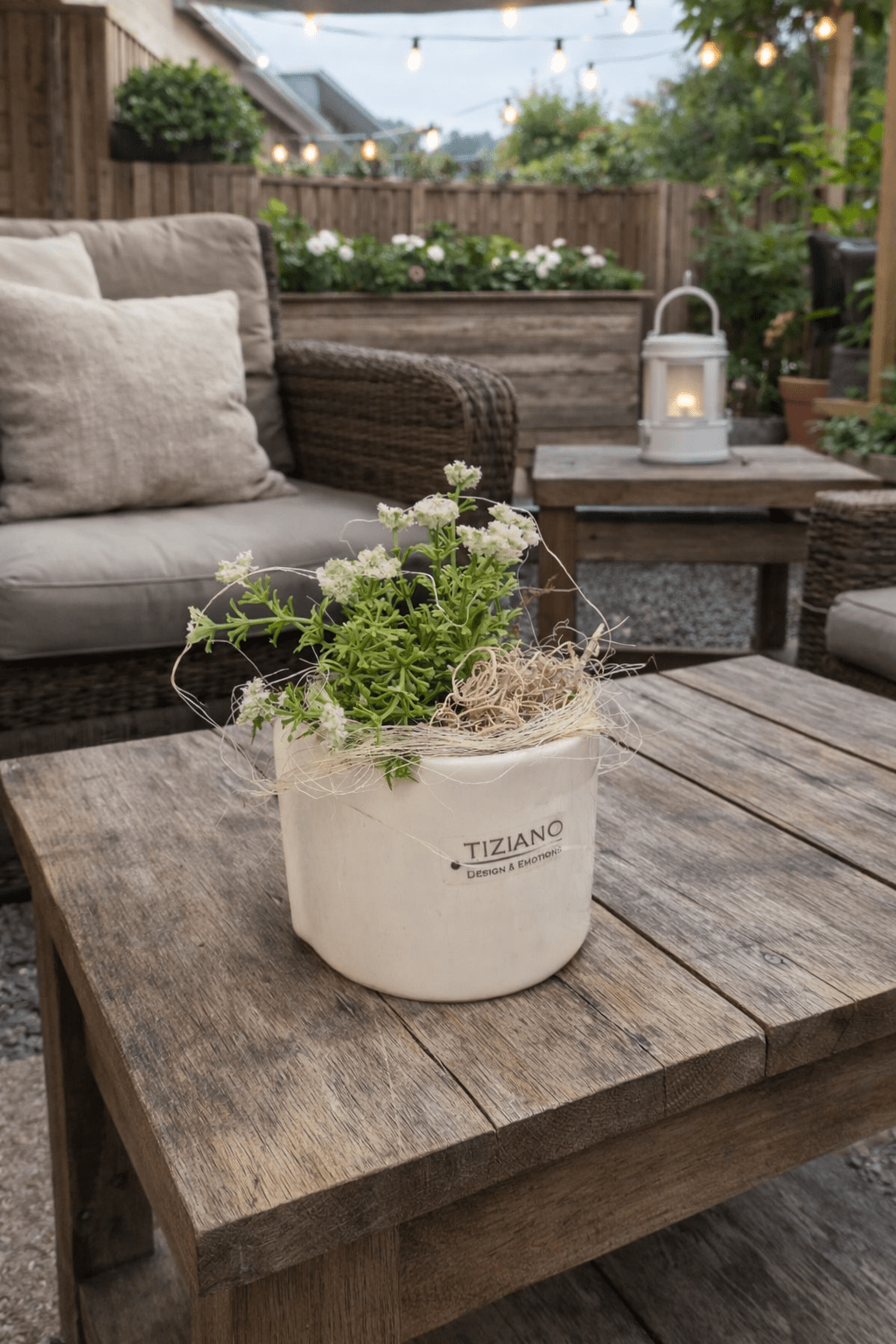 Tiziano Gesteck Kübel mit Blume fertig dekoriert - Lillyano