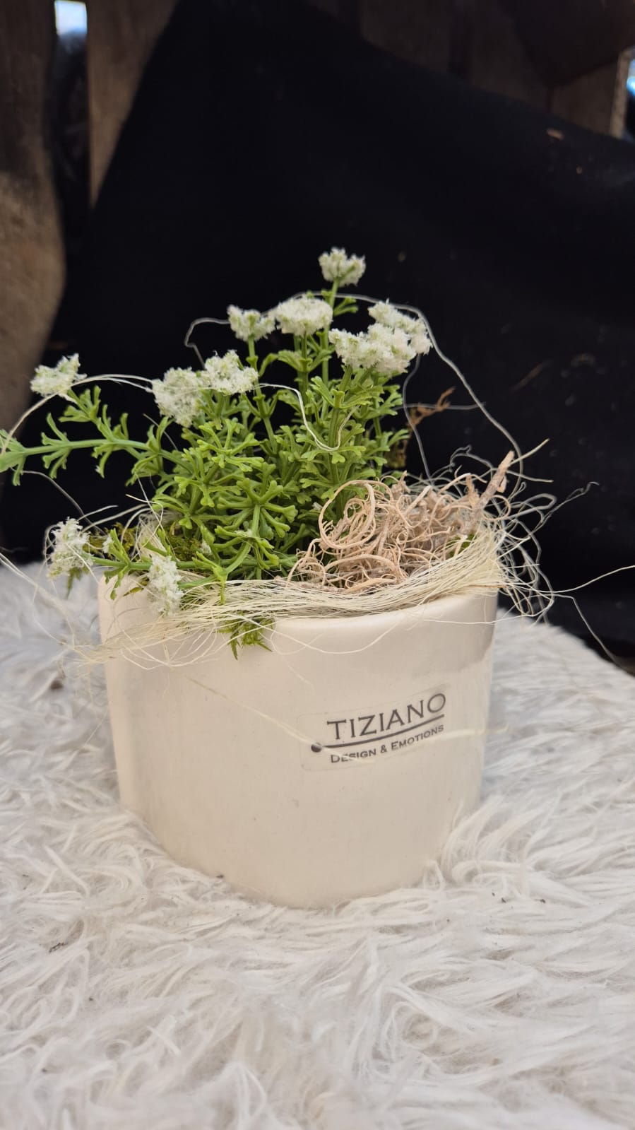 Tiziano Gesteck Kübel mit Blume fertig dekoriert - Lillyano