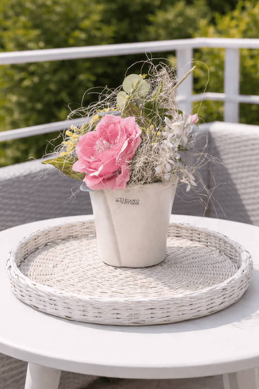 Tiziano Gesteck Kübel mit Blume fertig dekoriert - Lillyano