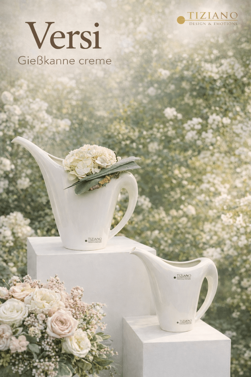 Tiziano Giesskanne Versi creme 29 cm - Lillyano
