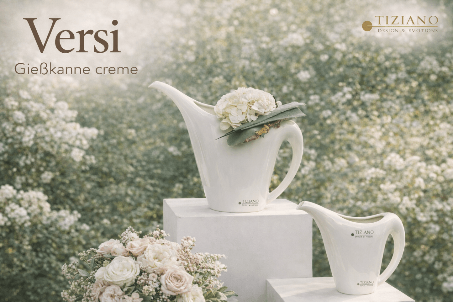 Tiziano Giesskanne Versi creme 29 cm - Lillyano