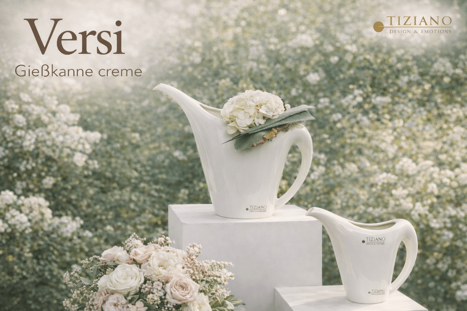 Tiziano Giesskanne Versi creme 29 cm - Lillyano