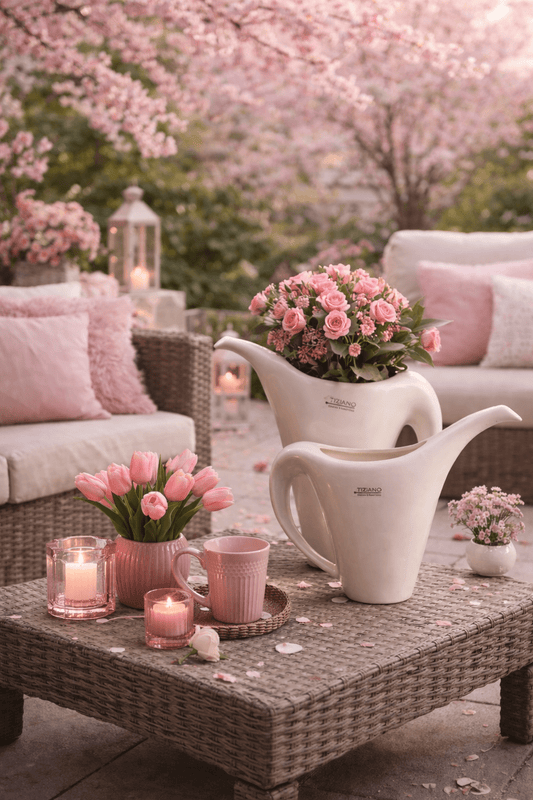 Tiziano Giesskanne Versi creme 29 cm - Lillyano