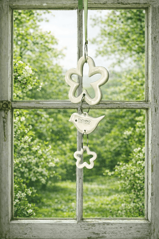 Tiziano Hänger Gardenjoy Blume 3 - teilig creme - weiß - Lillyano