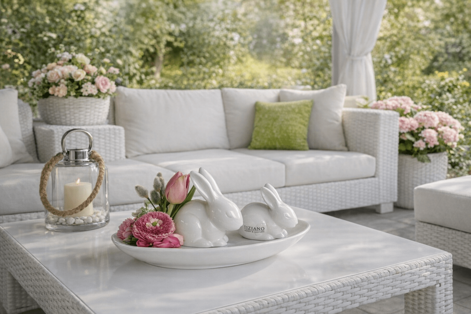 Tiziano Hase Nelli creme - weiß - Lillyano
