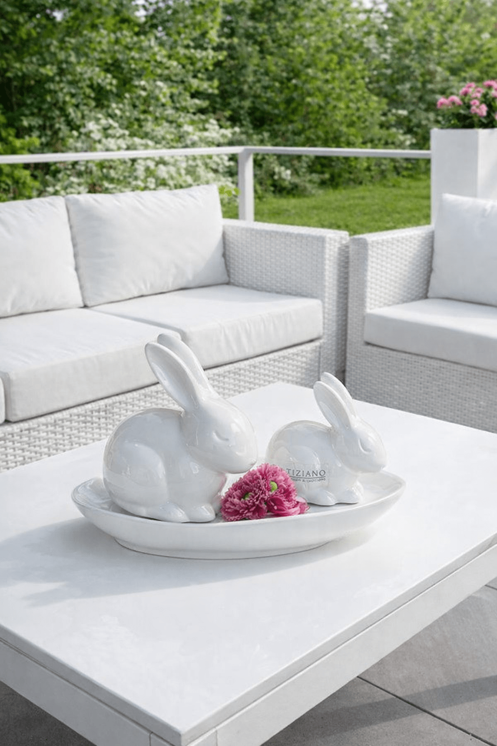 Tiziano Hase Nelli creme - weiß - Lillyano