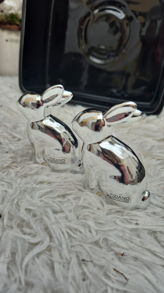 Tiziano Hase silber 8 cm - Lillyano