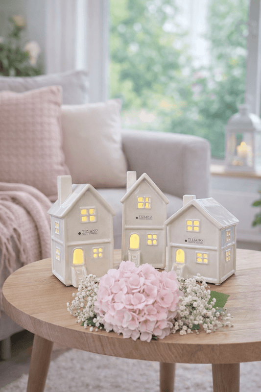 Tiziano Haus Fermo LED mit Timer creme - Lillyano