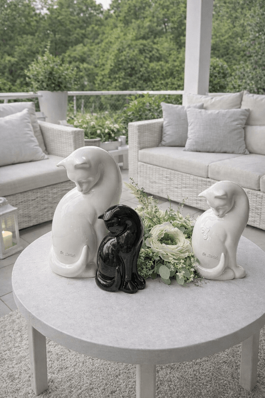 Tiziano Katze Laura creme weiss - Lillyano
