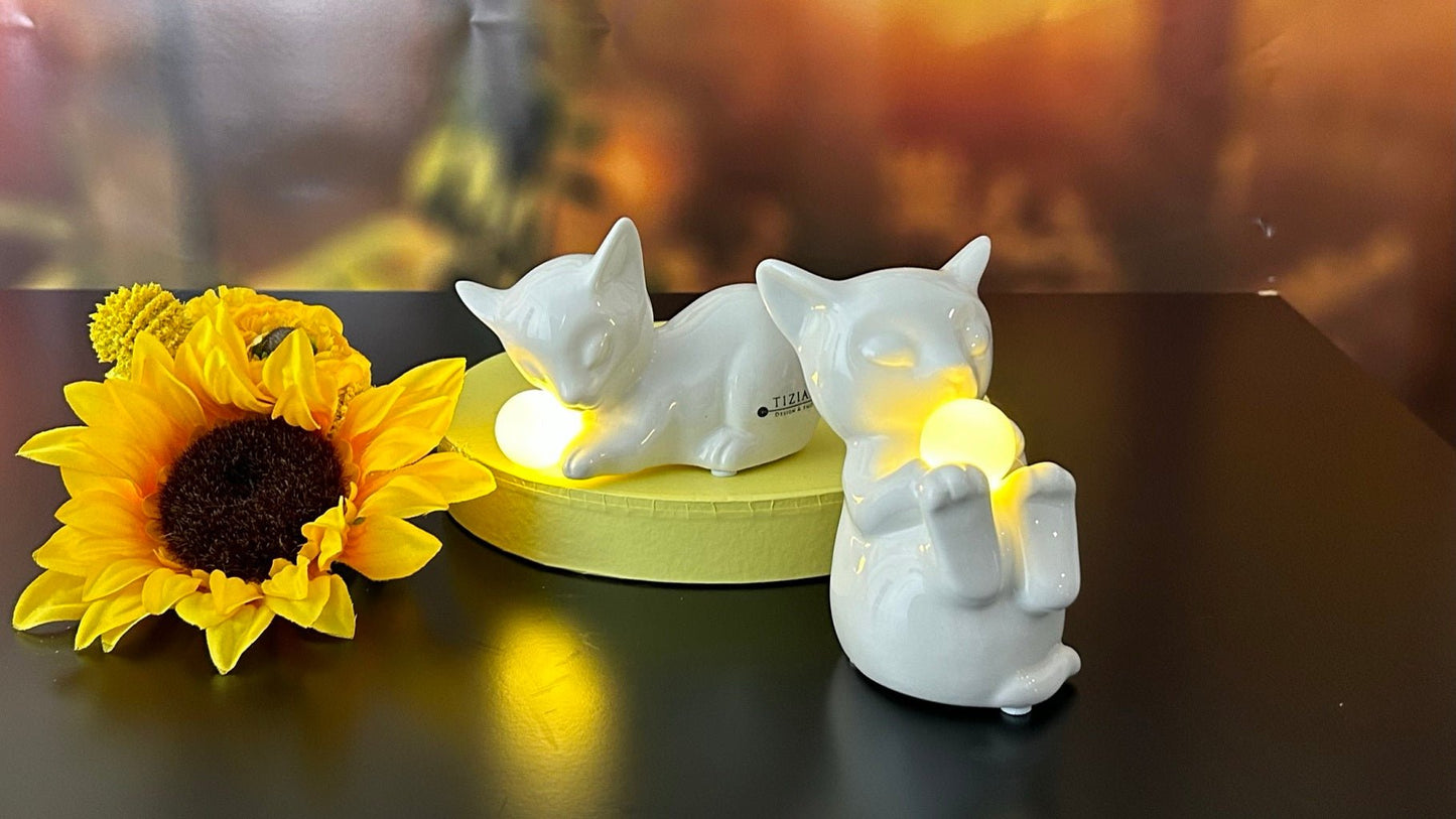 Tiziano Katze Nala mit LED Kugel + Timer - Lillyano