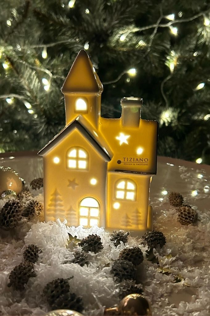 Tiziano Kirche Spirito LED weiß - creme gold porz. - Lillyano